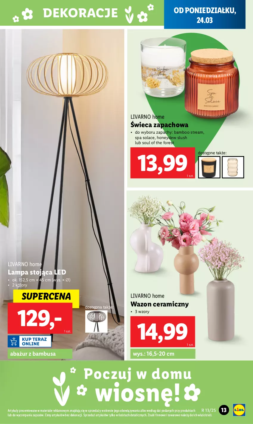 Gazetka promocyjna Lidl - GAZETKA - ważna 24.03 do 29.03.2025 - strona 13 - produkty: Ivar, Lampa, Wazon