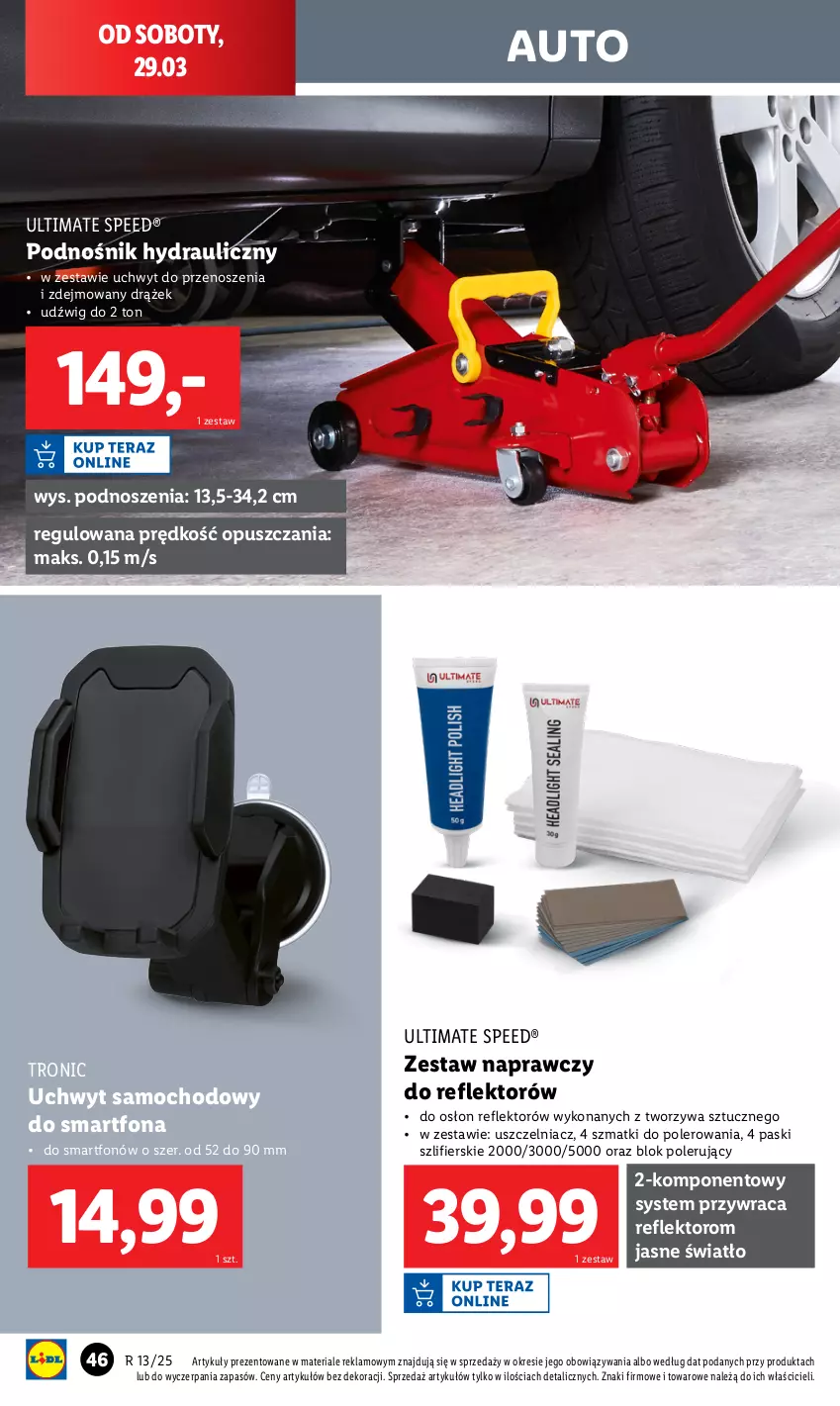 Gazetka promocyjna Lidl - GAZETKA - ważna 24.03 do 29.03.2025 - strona 50 - produkty: Dźwig, Reflektor, Smartfon