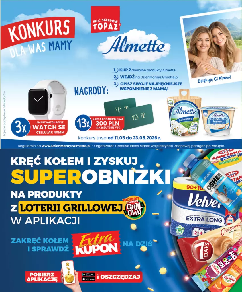 Gazetka promocyjna Topaz - Gazetka - ważna 21.05 do 27.05.2026 - strona 33 - produkty: Almette, Top