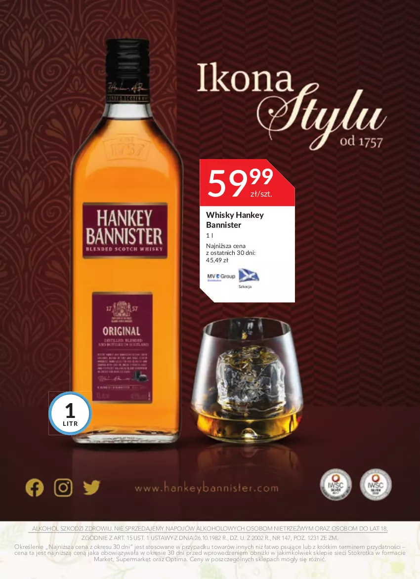 Gazetka promocyjna Stokrotka - Katalog Wielkanocny - ważna 30.03 do 12.04.2023 - strona 13 - produkty: Koc, Optima, Whisky