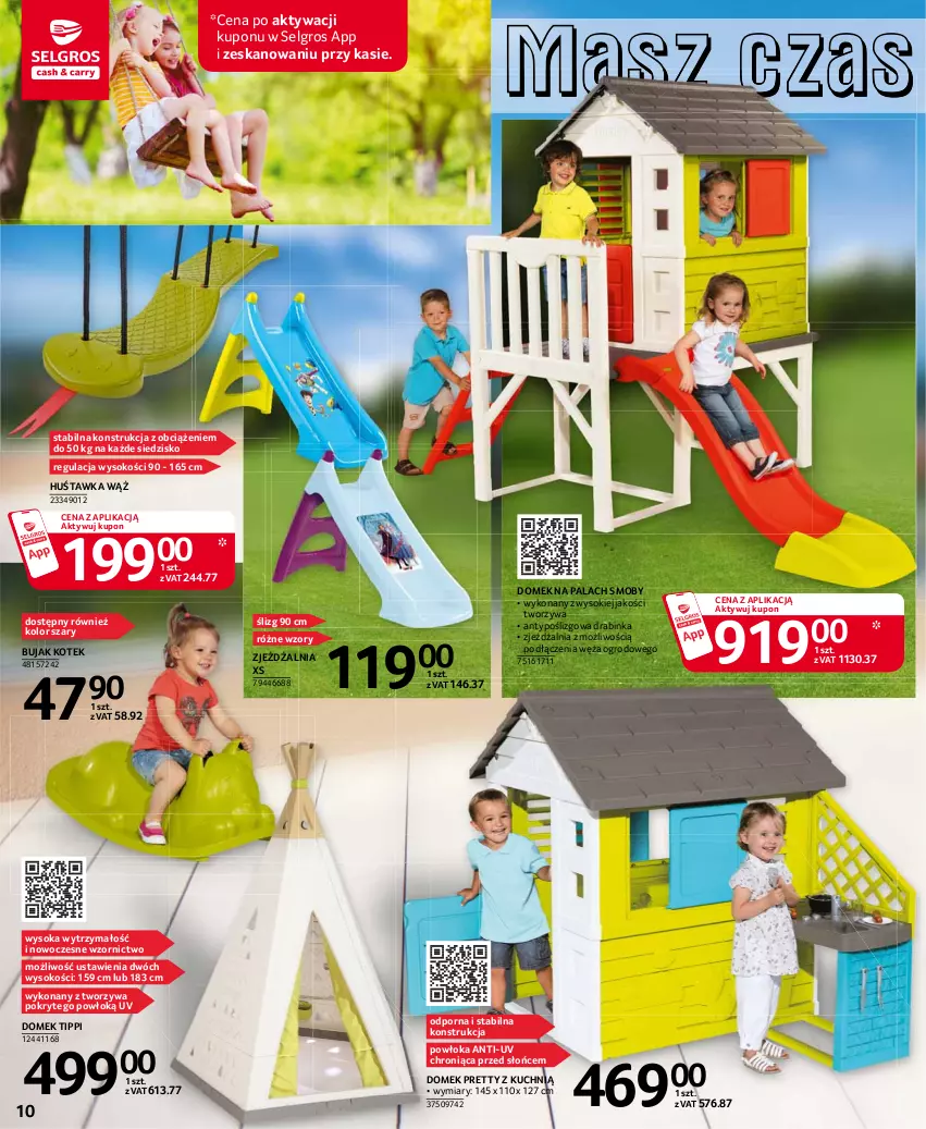 Gazetka promocyjna Selgros - Katalog Wypoczynek - ważna 08.03 do 04.08.2021 - strona 10 - produkty: Huśtawka, Inka, Kotek, LG, Por, Siedzisko, Sok