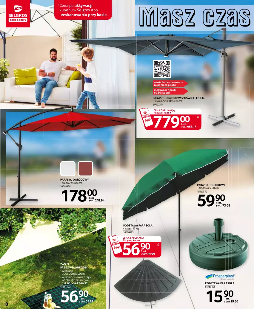 Gazetka promocyjna Selgros - Katalog Wypoczynek - ważna 08.03 do 04.08.2021 - strona 8 - produkty: LG, Parasol, Top, Waga