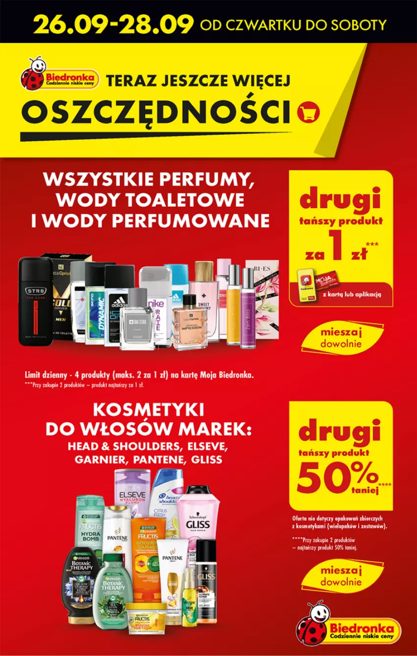 Gazetka promocyjna Biedronka - Od poniedzialku - ważna 26.09 do 02.10.2024 - strona 21 - produkty: Dron, Elseve, Garnier, Pantene, Perfum, Tera