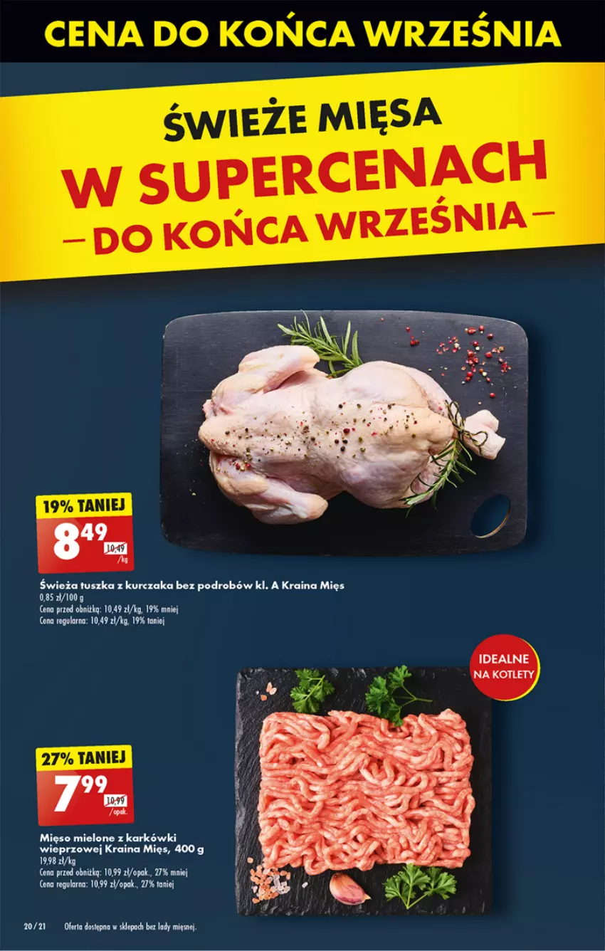 Gazetka promocyjna Biedronka - Od poniedzialku - ważna 26.09 do 02.10.2024 - strona 30 - produkty: Kotlet, Kurczak, Mięso, Mięso mielone, Tusz