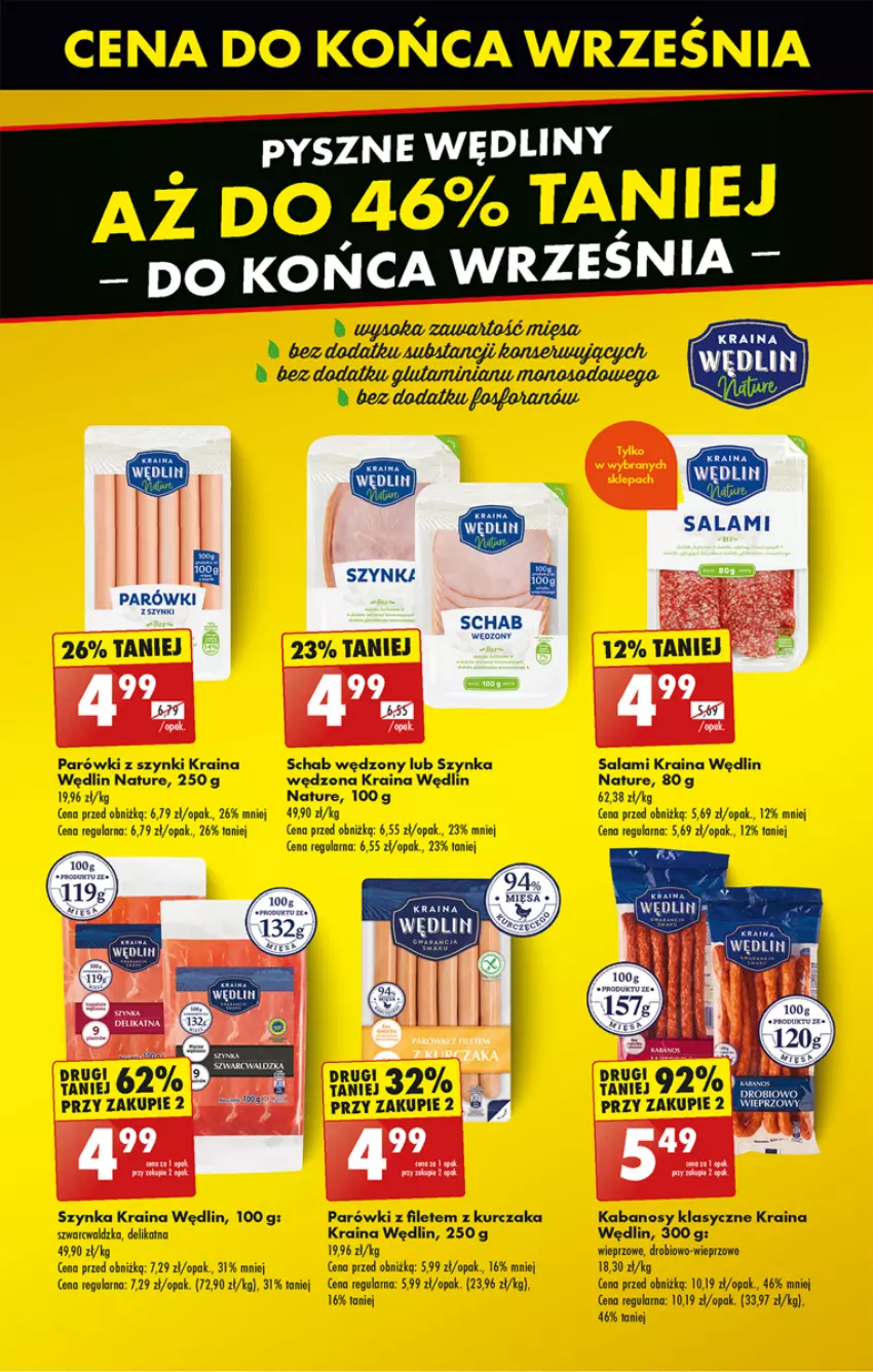 Gazetka promocyjna Biedronka - Od poniedzialku - ważna 26.09 do 02.10.2024 - strona 35 - produkty: Kabanos, Kurczak, Parówki, Parówki z szynki, Salami, Szynka