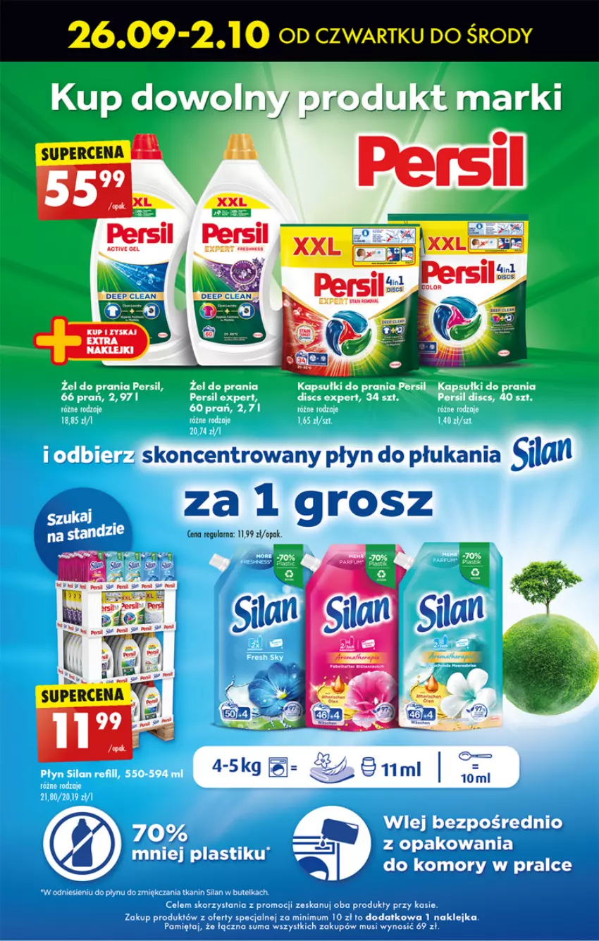 Gazetka promocyjna Biedronka - Od poniedzialku - ważna 26.09 do 02.10.2024 - strona 65 - produkty: Klej, Mięta, Mus, Persil, Płyn do płukania, Por, Silan