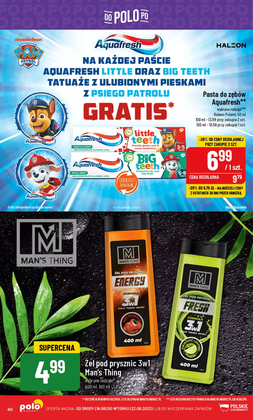 Gazetka promocyjna PoloMarket - Gazetka pomocyjna - ważna 30.08 do 05.09.2023 - strona 40 - produkty: Aquafresh, Leon, Ser