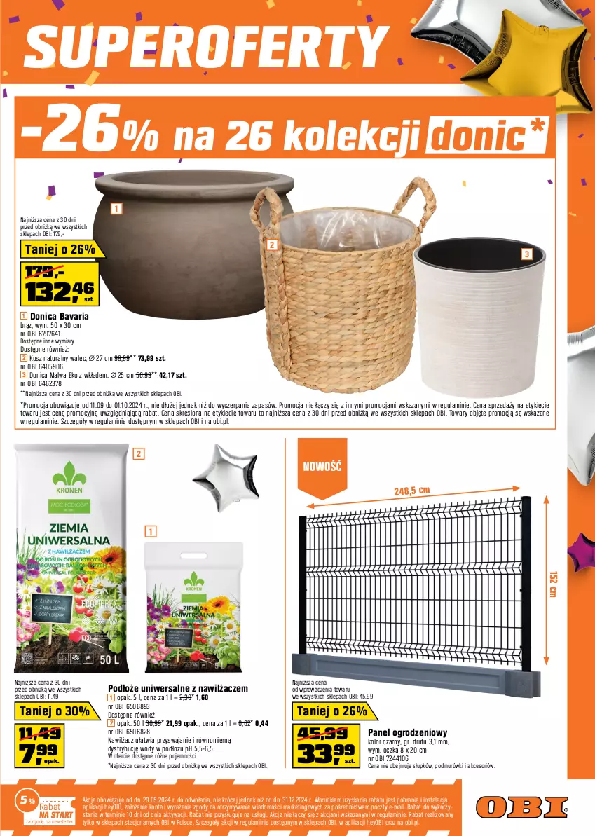 Gazetka promocyjna Obi - Gazetka OBI - ważna 11.09 do 01.10.2024 - strona 15 - produkty: Kosz, Krokus, Palma