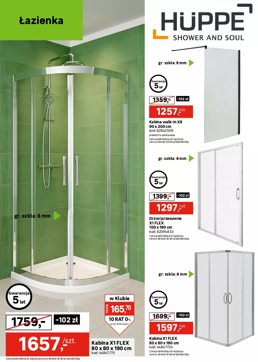 Gazetka promocyjna Leroy Merlin - Gazetka Leroy Merlin - ważna 22.04 do 19.05.2026 - strona 32 - produkty: Bateria, Bateria umywalkowa, Drzwi, Miska, Miska wisząca, Por, Sport, Tran