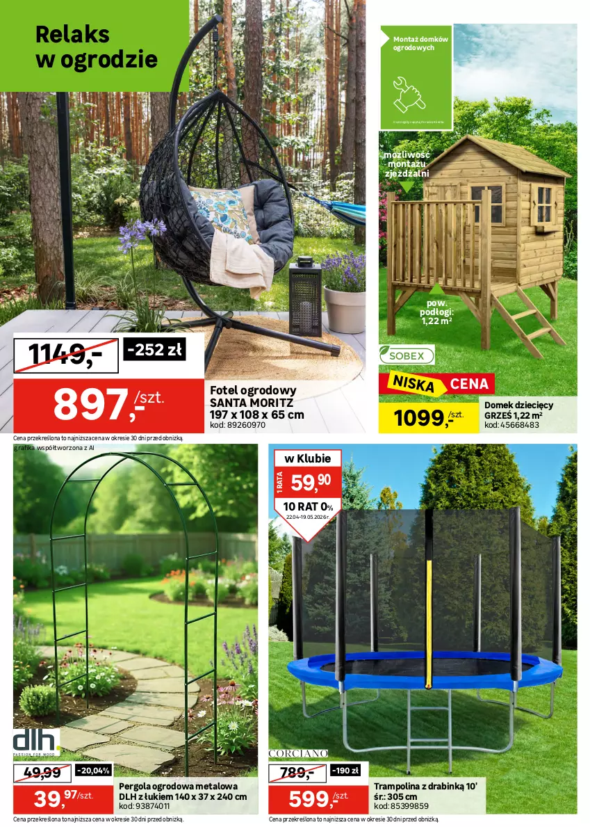 Gazetka promocyjna Leroy Merlin - Gazetka Leroy Merlin - ważna 22.04 do 19.05.2026 - strona 4 - produkty: Dzieci, Fotel, Gra, Grafika, Grill, Markiza, Pokrowiec, Por