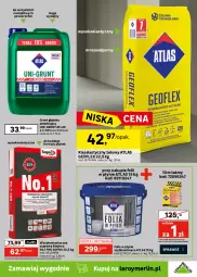 Gazetka promocyjna Leroy Merlin - Gazetka Leroy Merlin - Gazetka - ważna od 19.05 do 19.05.2026 - strona 43 - produkty: Klej elastyczny, Gładź szpachlowa, Sok, Por, Geoflex, Finish, Klej, Wałek, Zaprawa klejowa, Grunt, Cement, Podkład podłogowy, Podkład, Fa