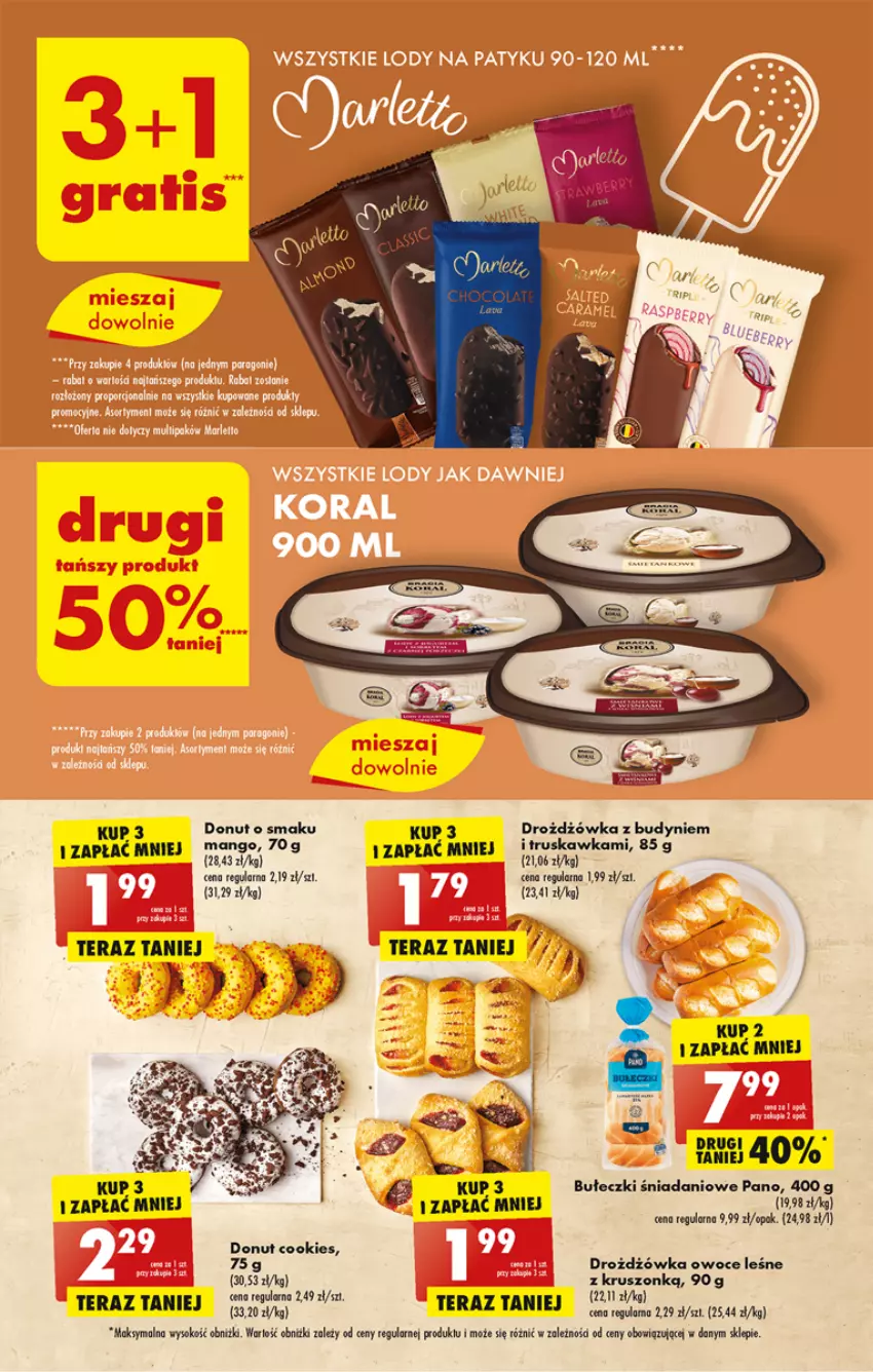 Gazetka promocyjna Biedronka - ważna 27.02 do 04.03.2023 - strona 29 - produkty: Bułeczki, Danio, Donut, Drozdzówka, Mango, Owoce, Sok, Tera