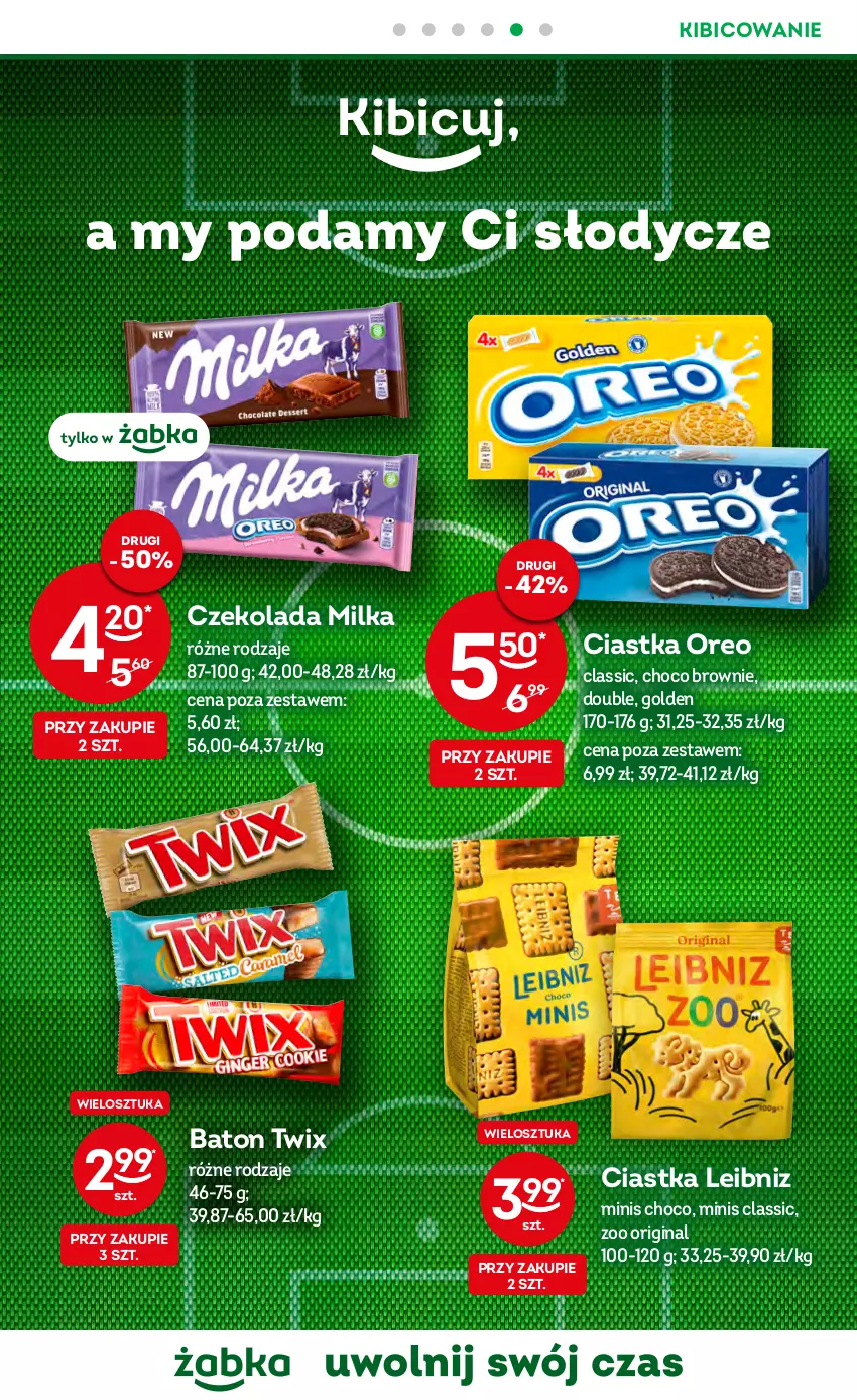 Gazetka promocyjna Żabka - ważna 16.11 do 22.11.2022 - strona 12 - produkty: Baton, BIC, Brownie, Ciastka, Czekolada, Gin, Milka, Oreo, Twix