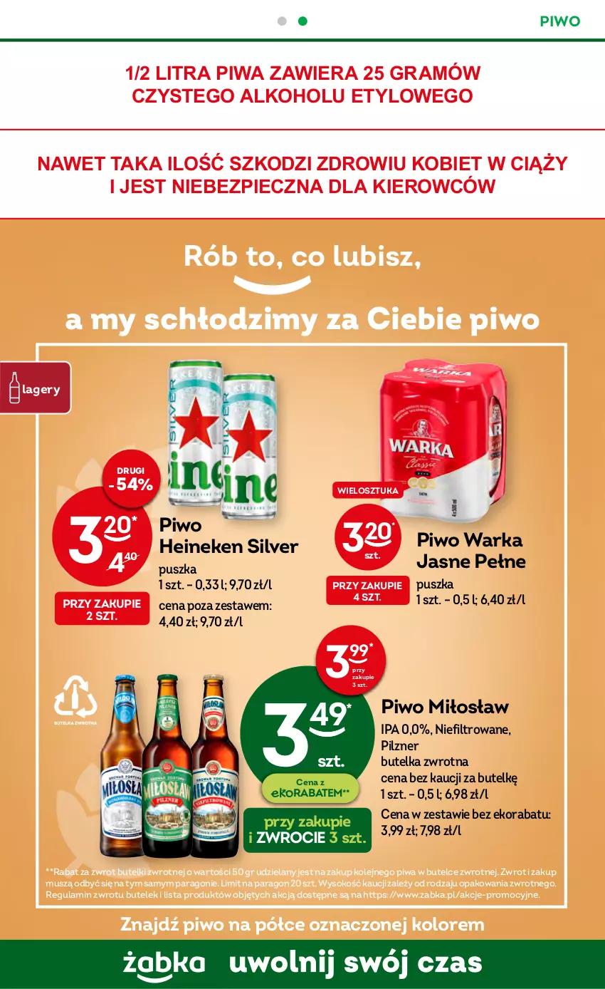 Gazetka promocyjna Żabka - ważna 16.11 do 22.11.2022 - strona 21 - produkty: Gra, Heineken, Mus, Olej, Piec, Piwa, Piwo, Sok, Warka