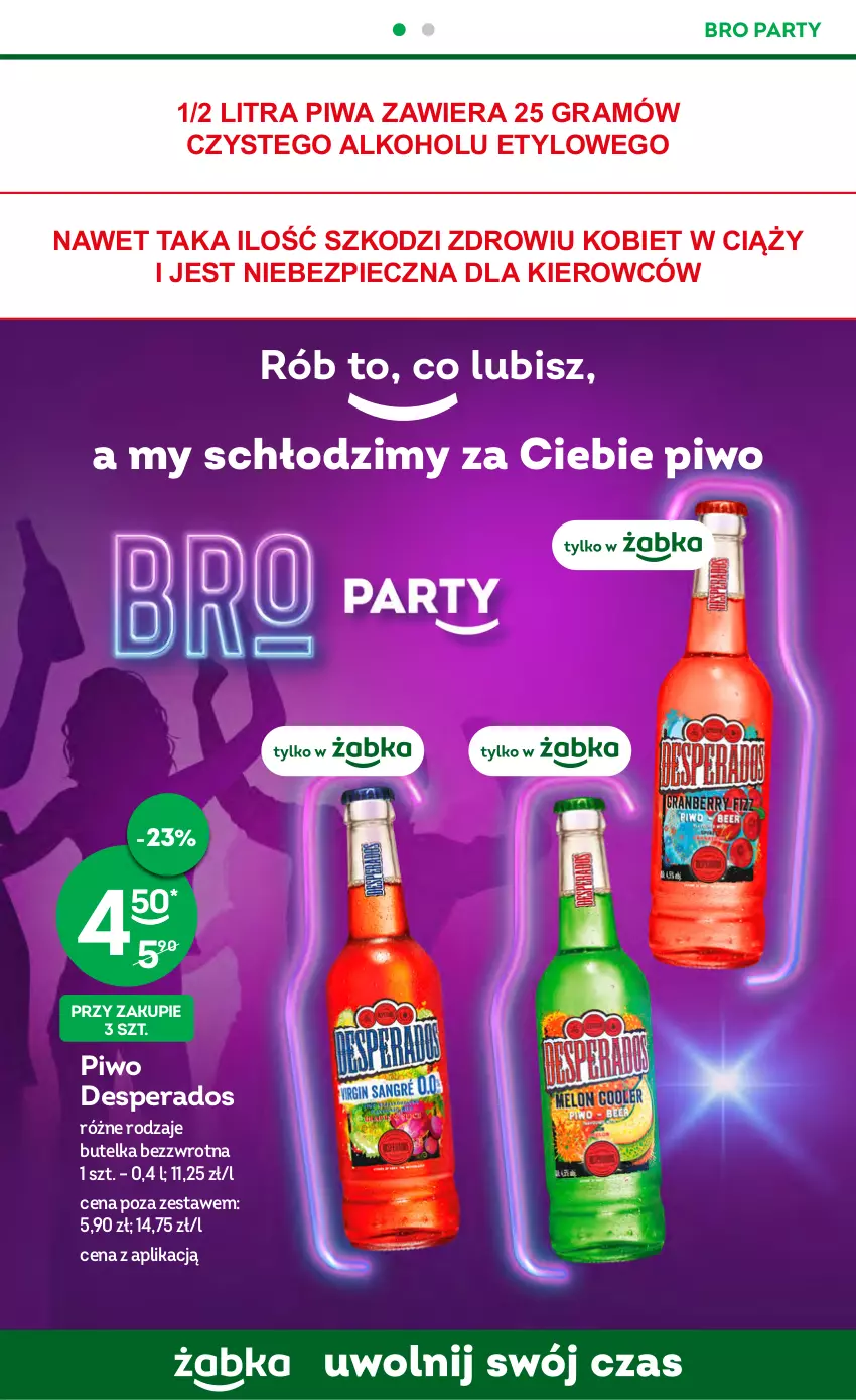 Gazetka promocyjna Żabka - ważna 16.11 do 22.11.2022 - strona 22 - produkty: Desperados, Gra, Piec, Piwa, Piwo