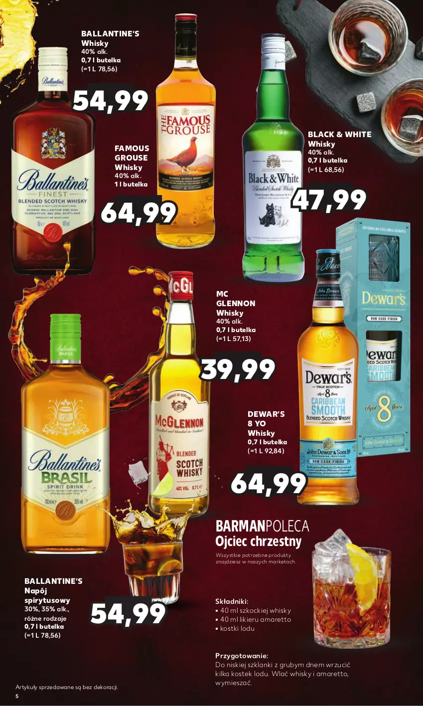 Gazetka promocyjna Kaufland - Barek Kauflandu - ważna 11.01 do 24.01.2024 - strona 5 - produkty: Fa, Koc, Lack, Lanki, Likier, Napój, Stek, Whisky