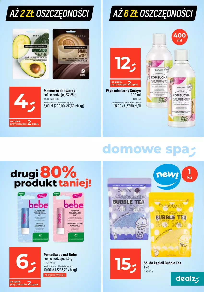 Gazetka promocyjna Dealz - MAKE A DEALZ - ważna 22.02 do 28.02.2024 - strona 19 - produkty: Kula do kąpieli, Mentos, Płyn micelarny, Sól, Sól do kąpieli