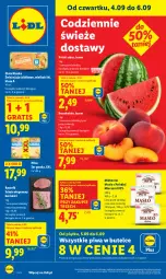 Gazetka promocyjna Lidl - GAZETKA - Gazetka - ważna od 06.09 do 06.09.2025 - strona 1 - produkty: Piwa, Ser, Gra, Jaja, Mlekovita, Pilos, Schab wieprzowy, Brzoskwinie, Gouda, Arbuz, Masło, Mleko