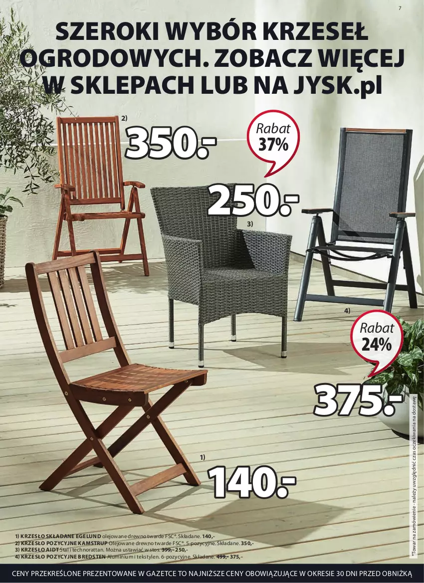 Gazetka promocyjna Jysk - Oferta tygodnia - ważna 17.05 do 20.06.2023 - strona 8 - produkty: Krzesło, Krzesło składane, Olej