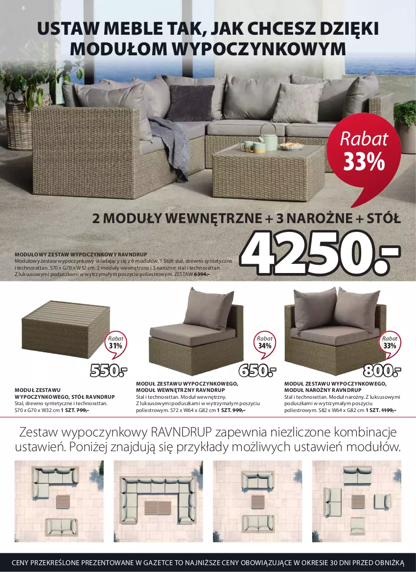 Gazetka promocyjna Jysk - Oferta tygodnia - ważna 17.05 do 20.06.2023 - strona 9 - produkty: Meble, Poduszka, Stół