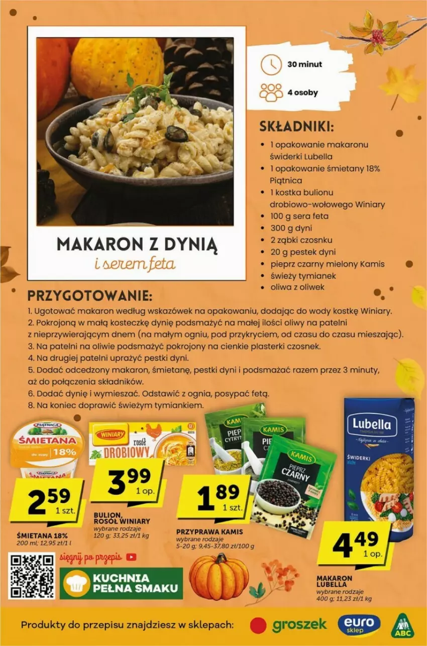 Gazetka promocyjna Selgros - ważna 05.10 do 17.10.2023 - strona 12 - produkty: Bell, Bella, Bulion, Czosnek, Feta, Groszek, Kamis, Lion, Lubella, Makaron, Nuty, Oliwa z oliwek, Pestki dyni, Piątnica, Pieprz, Plasterki, Rosół, Ser, Stek, Winiary