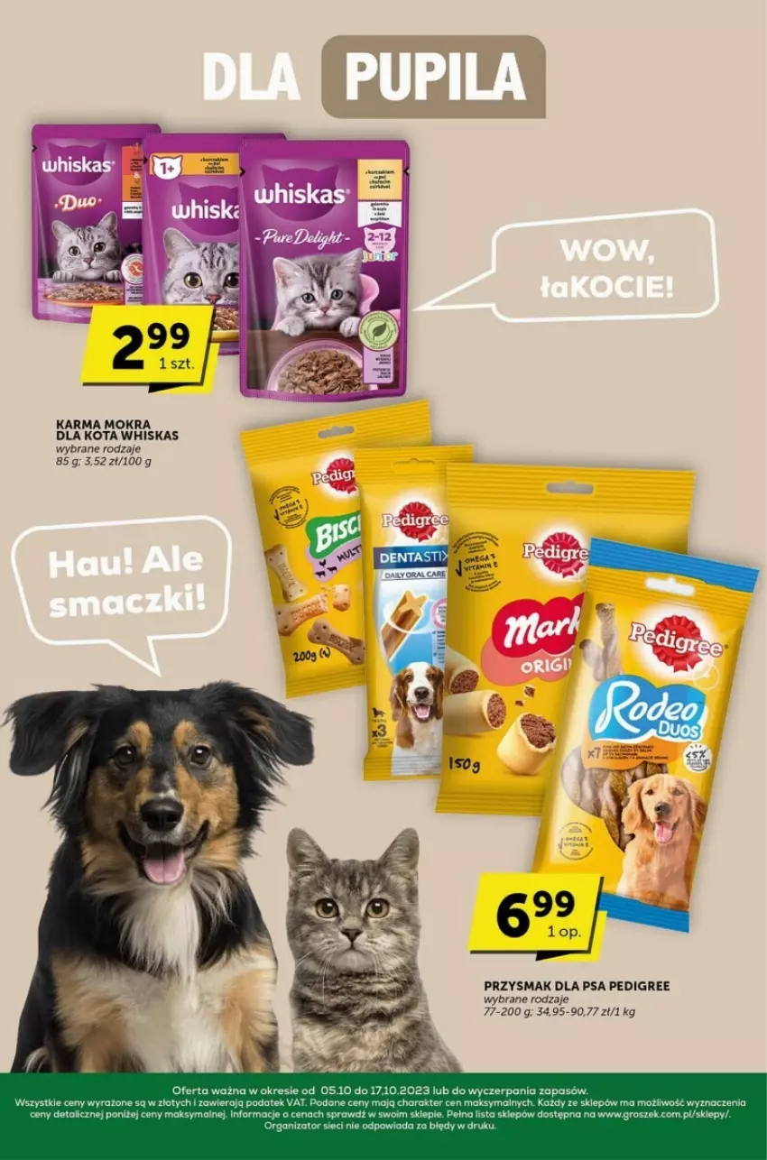 Gazetka promocyjna Selgros - ważna 05.10 do 17.10.2023 - strona 35 - produkty: Groszek, Pedigree, Przysmak dla psa, Whiskas