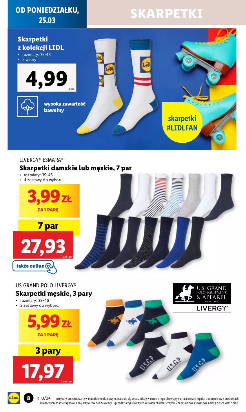 Gazetka promocyjna Lidl - GAZETKA - ważna 25.03 do 30.03.2024 - strona 18 - produkty: Fa, Gra, Karp, Skarpetki, Sok