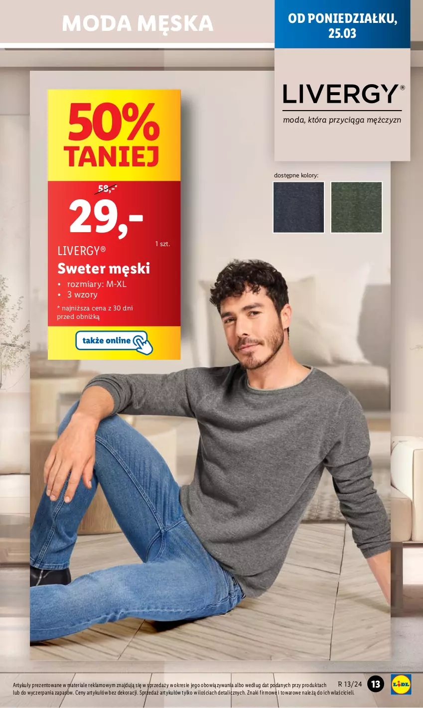 Gazetka promocyjna Lidl - GAZETKA - ważna 25.03 do 30.03.2024 - strona 23 - produkty: Moda, Sweter