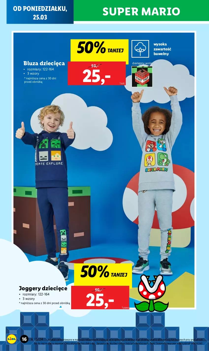 Gazetka promocyjna Lidl - GAZETKA - ważna 25.03 do 30.03.2024 - strona 26 - produkty: Bluza, Dzieci, Minecraft, Sok