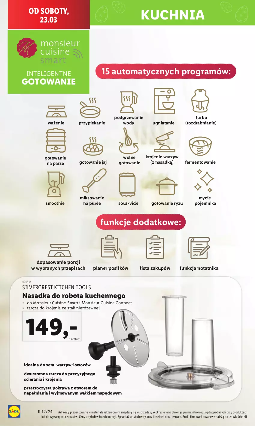 Gazetka promocyjna Lidl - GAZETKA - ważna 25.03 do 30.03.2024 - strona 8 - produkty: Gra, Intel, Kuchnia, Pojemnik, Pokrywa, Por, Pur, Robot, Ryż, Ser, Silvercrest, Smoothie