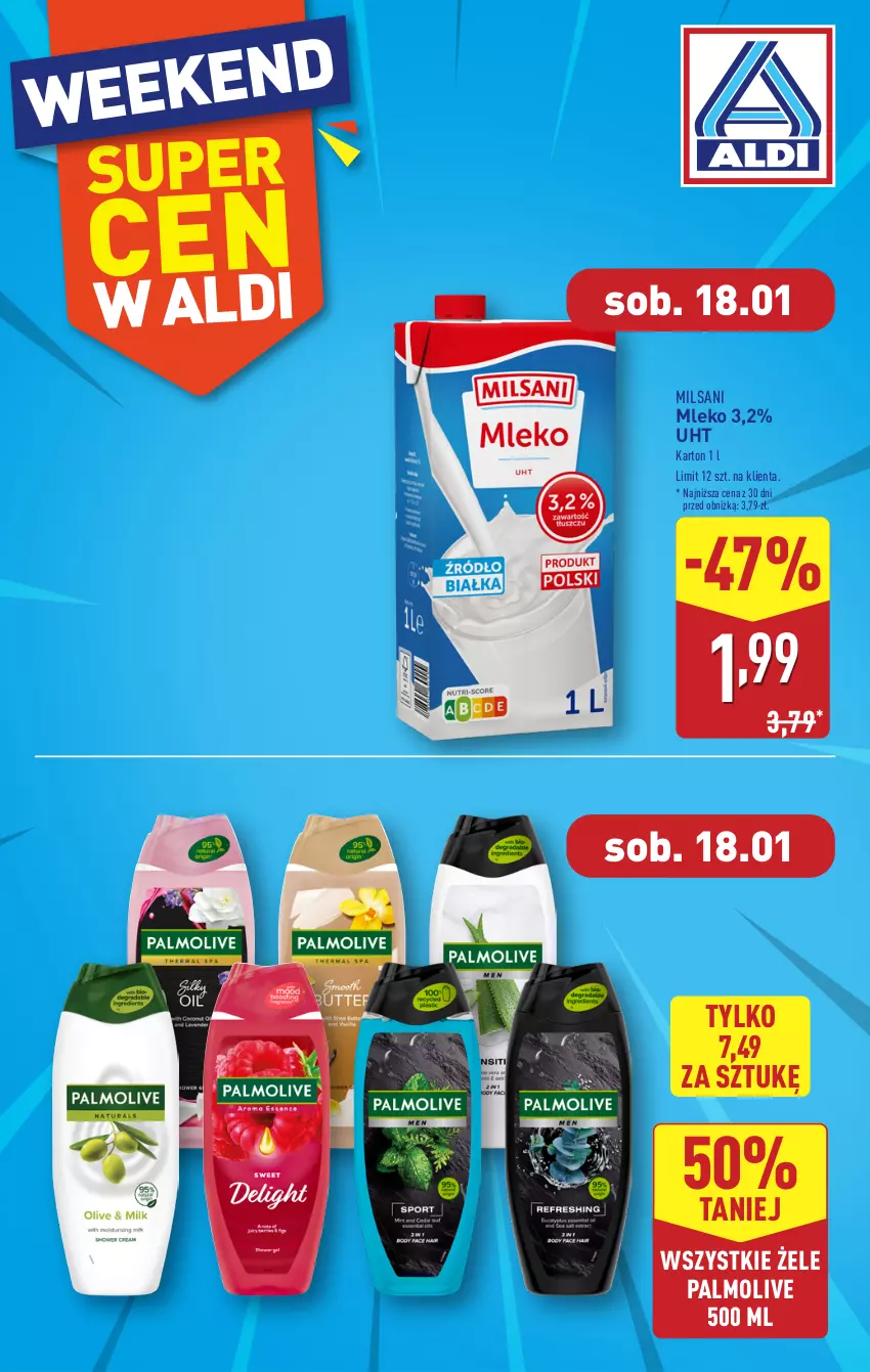 Gazetka promocyjna Aldi - Pełna oferta - ważna 13.01 do 18.01.2025 - strona 30 - produkty: Mleko, Palmolive