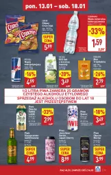 Gazetka promocyjna Aldi - Pełna oferta - Gazetka - ważna od 18.01 do 18.01.2025 - strona 13 - produkty: Piwa, Piwo, Sok, Ser, Mus, Koc, Gra, Red Bull, Chipsy, Crunchips, Lorenz, Woda mineralna, Woda, Okocim, Napój, Cisowianka