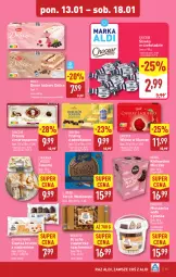 Gazetka promocyjna Aldi - Pełna oferta - Gazetka - ważna od 18.01 do 18.01.2025 - strona 15 - produkty: Ciastka, Ser, Królewskie Mleczko, Cukier, Królewski, Praliny, Faworki, Wawel, Mleczko, E. Wedel, Deser, Likier, Fa