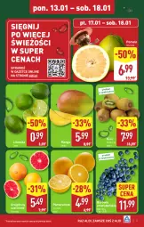 Gazetka promocyjna Aldi - Pełna oferta - Gazetka - ważna od 18.01 do 18.01.2025 - strona 3 - produkty: Kosz, Kiwi, Pomarańcze, Pomelo, Limonka, Mango, Grejpfrut