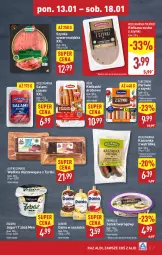 Gazetka promocyjna Aldi - Pełna oferta - Gazetka - ważna od 18.01 do 18.01.2025 - strona 7 - produkty: Ser, Salami, Danone, Jogurt, Parówki, Parówki z szynki, Duda, Szynka, Tarczyński, Serek, Serek twarogowy, Bakoma, Kaszanka, Danio, Kasza, Kiełbasa