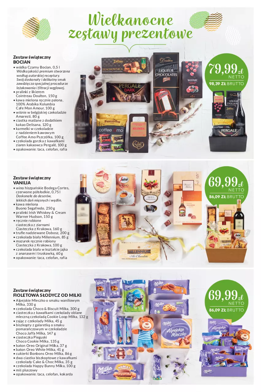 Gazetka promocyjna Makro - [Oferta specjalna] Delikatesy - ważna 01.04 do 18.04.2022 - strona 14 - produkty: Ananas, Baton, Biszkopty, Ciastka, Cukier, Cukierki, Czekolada, Czekolada gorzka, Dega, Deser, Fa, Gala, Gin, Isana, Kakao, Kawa, Kawa mielona, LG, Likier, Milka, Mleczko, Oreo, Segafredo, Ser, Taca, Whiskey, Wino, Wódka