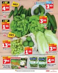 Gazetka promocyjna Topaz - Gazetka - Gazetka - ważna od 25.06 do 25.06.2025 - strona 11 - produkty: Top, Sałata masłowa, Roszponka, Ogórek, Rukola, Sałat, Limonka, Wino, Grunt, Masło