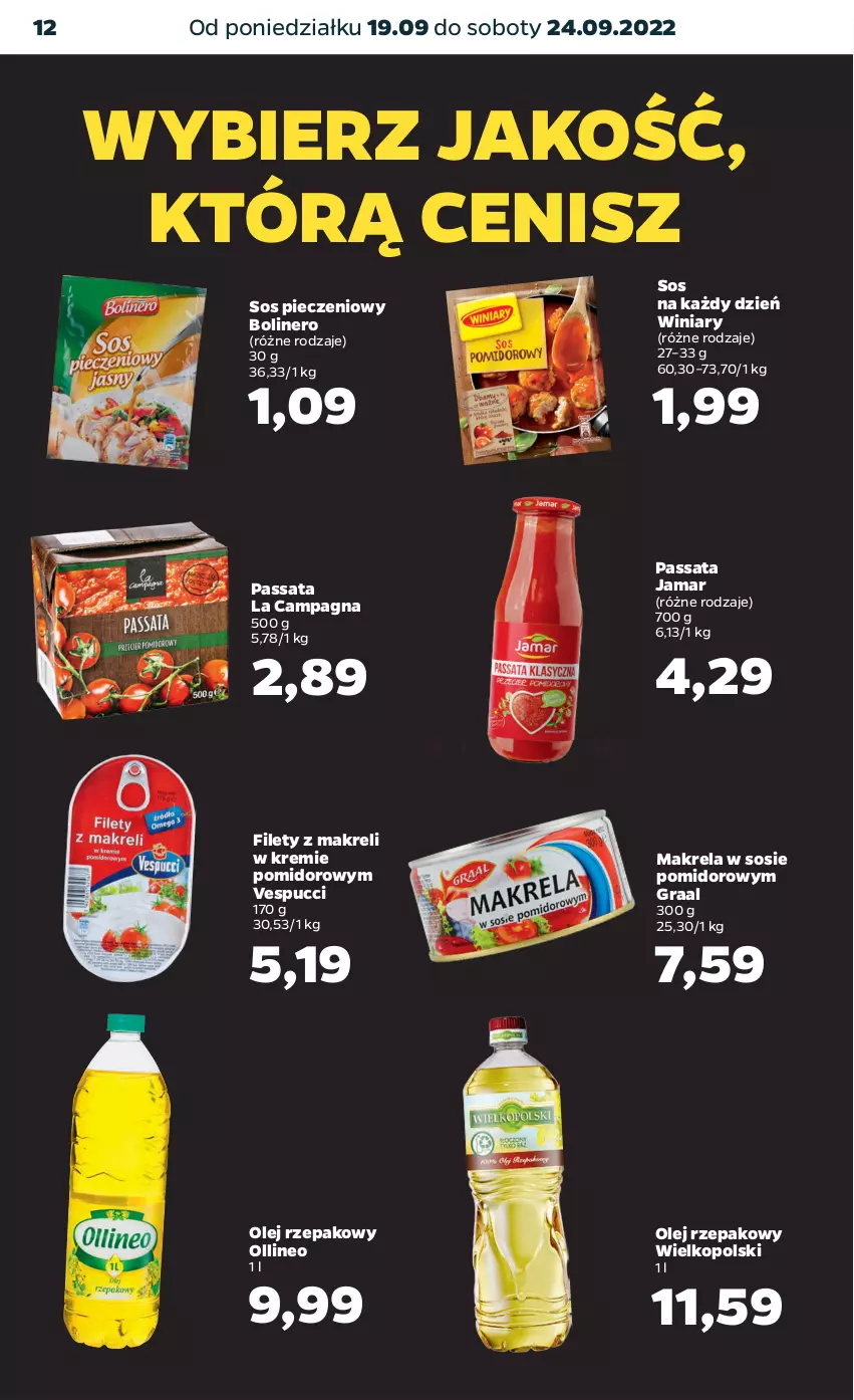 Gazetka promocyjna Netto - Artykuły spożywcze - ważna 19.09 do 24.09.2022 - strona 12 - produkty: Gra, Graal, Olej, Olej rzepakowy, Piec, Sos, Sos pieczeniowy, Winiary