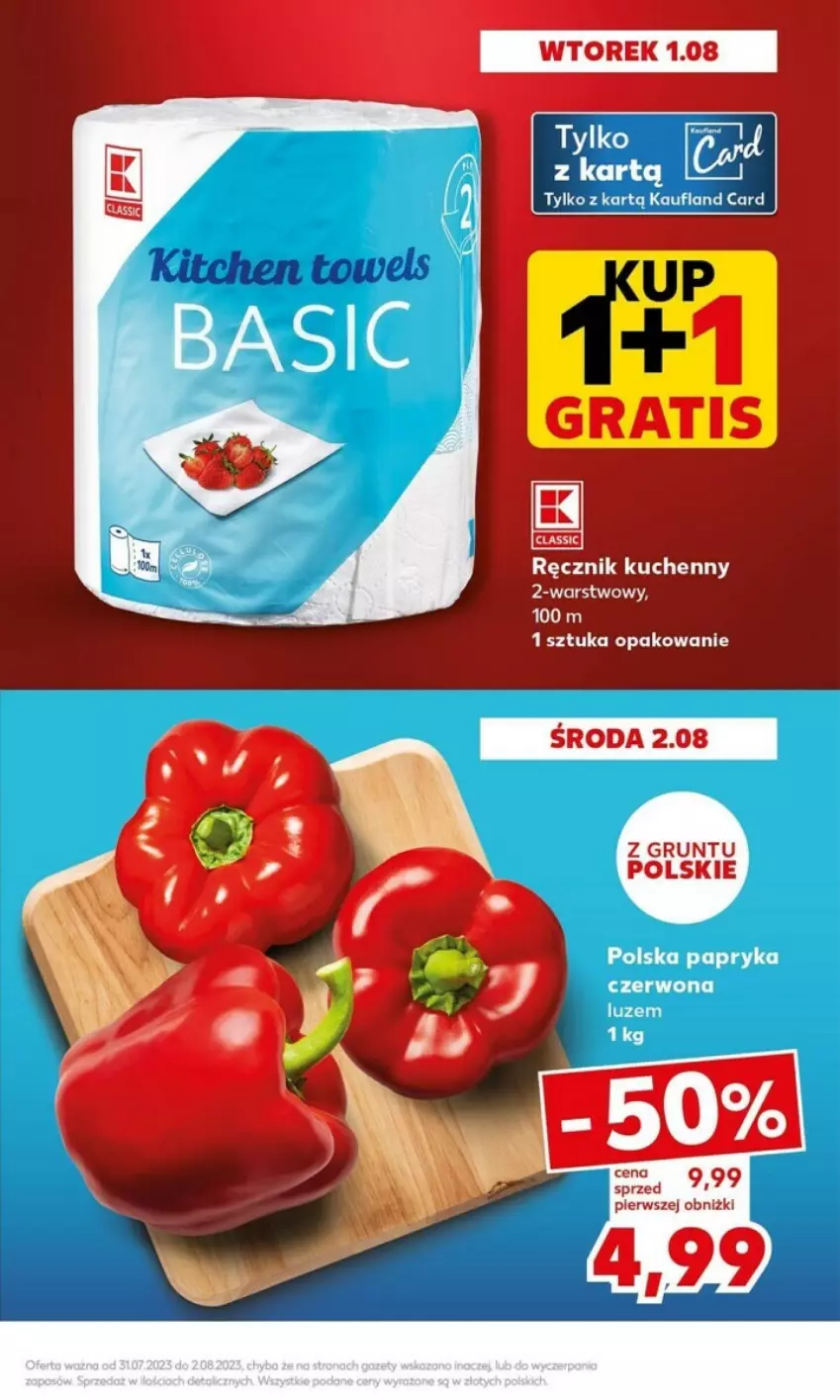 Gazetka promocyjna Kaufland - Kaufland Gazetka od 31.07.2023 do 02.08.2023 - ważna 31.07 do 02.08.2023 - strona 12 - produkty: Papryka