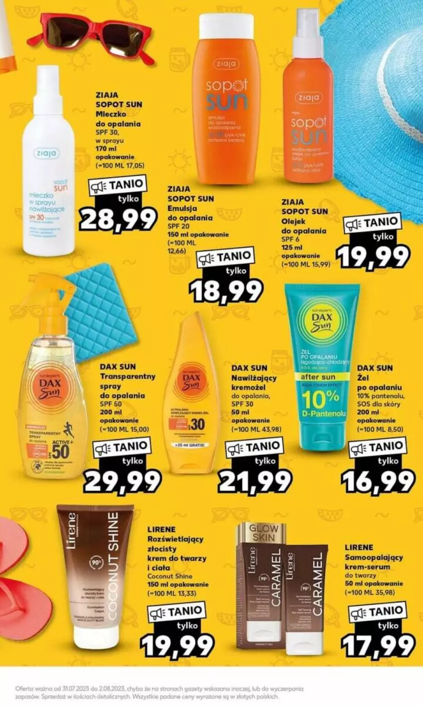 Gazetka promocyjna Kaufland - Kaufland Gazetka od 31.07.2023 do 02.08.2023 - ważna 31.07 do 02.08.2023 - strona 7 - produkty: DAX, Emulsja, Krem do twarzy, Lirene, Miecz, Olej, Rum, Ser, Serum, Serum do twarzy, Tran, Ziaja