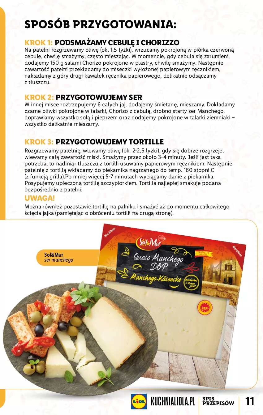 Gazetka promocyjna Lidl - KATALOG SOL&MAR - ważna 11.07 do 16.07.2022 - strona 11 - produkty: Cebula, Grill, Kawa, Mięta, Nuty, Oliwki, Papier, Piec, Piekarnik, Pieprz, Ręcznik, Rum, Salami, Ser, Top, Tortilla, Waga, Wałek, Ziemniaki