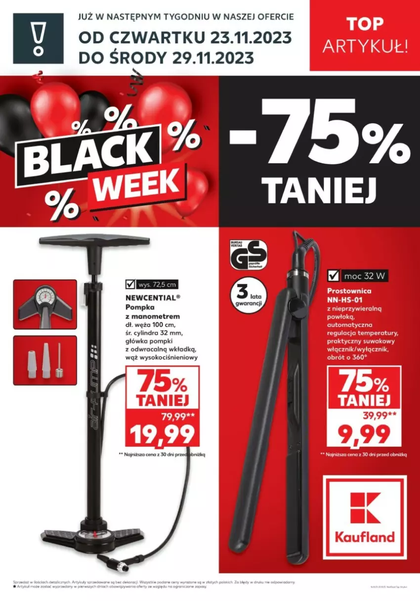 Gazetka promocyjna Kaufland - ważna 23.11 do 29.11.2023 - strona 1 - produkty: Fa, Koc, Pompka, Sok