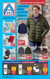 Gazetka promocyjna Aldi - Artykuły przemysłowe i tekstylia - Gazetka - ważna od 25.10 do 25.10.2025 - strona 1 - produkty: Piec, Gra, Buty, Kurtka, Kosz, Gofrownica, Koszula, Moda, Znicz, Waga, Olej, Wkład olejowy, Fa