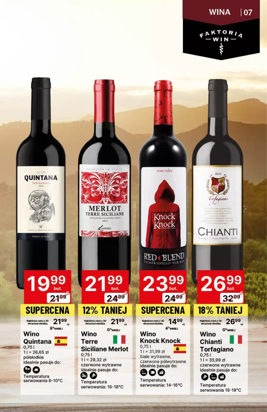 Gazetka promocyjna Delikatesy Centrum - DeliBarek DC46/DC47 - ważna 23.11 do 06.12.2023 - strona 7 - produkty: Chia, Chianti, Fa, Merlot, Ser, Wino