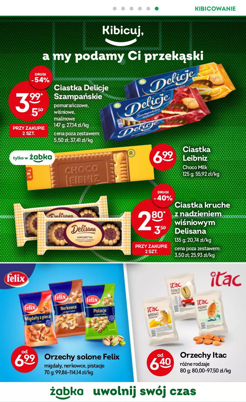 Gazetka promocyjna Żabka - ważna 30.11 do 06.12.2022 - strona 21 - produkty: BIC, Ciastka, Delicje, Felix, Isana, Migdały, Pistacje