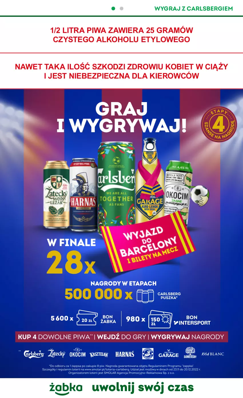 Gazetka promocyjna Żabka - ważna 30.11 do 06.12.2022 - strona 24 - produkty: Carlsberg, Gra, Piec, Piwa