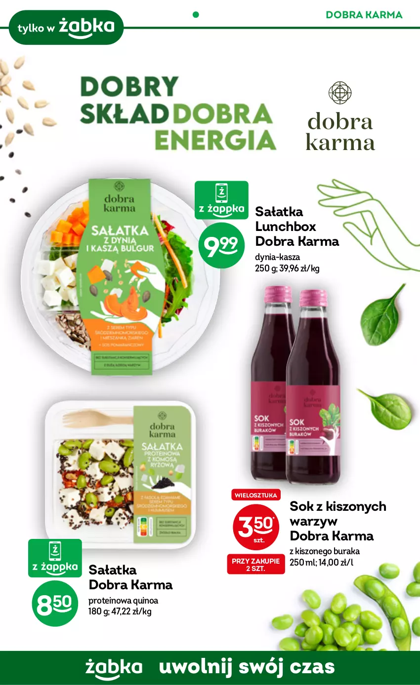 Gazetka promocyjna Żabka - ważna 30.11 do 06.12.2022 - strona 38 - produkty: Kasza, Quinoa, Sałat, Sałatka, Sok, Sok z kiszonych warzyw