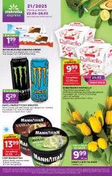 Gazetka promocyjna Stokrotka - Stokrotka Express - Gazetka - ważna od 28.05 do 28.05.2025 - strona 1 - produkty: Napój energetyczny, Tulipan, Kwiaty cięte, Raffaello, Lody, Bukiet, Ferrero, Baton, Mleczna kanapka, Napój, Kinder, Fa