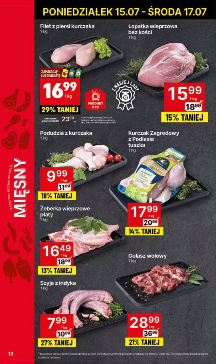 Gazetka promocyjna Delikatesy Centrum - NOWA GAZETKA Delikatesy Centrum od 15 lipca! 15-21.07.2024 - ważna 15.07 do 21.07.2024 - strona 13 - produkty: Filet z piersi kurczaka, Gulasz wołowy, Kurczak, Rum