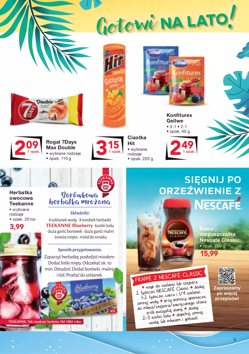 Gazetka promocyjna Odido - Gotowi NA LATO! - ważna 18.06 do 01.07.2021 - strona 3 - produkty: Ciastka, Kawa, Kawa rozpuszczalna, Nescafé, Rogal, Teekanne